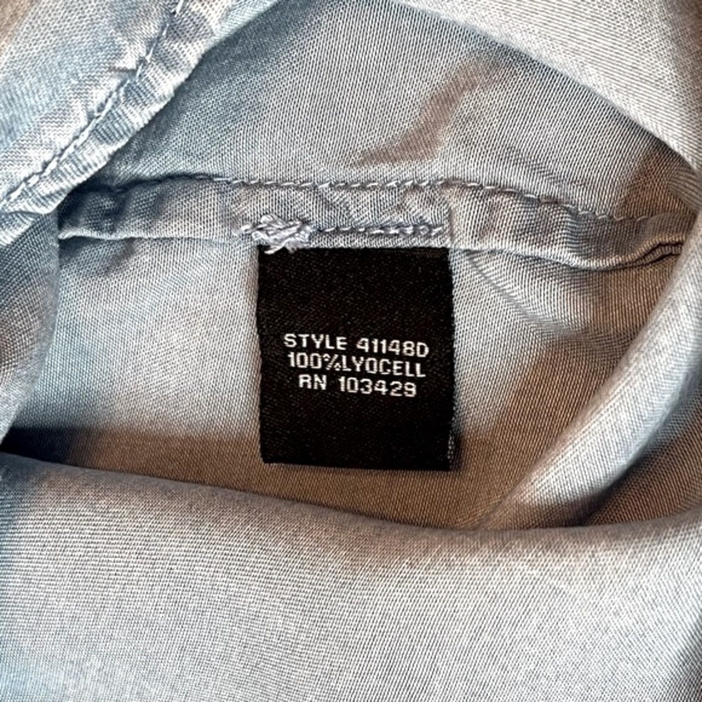 Intro Women’s Chambray Blouse Size 1x - image 5